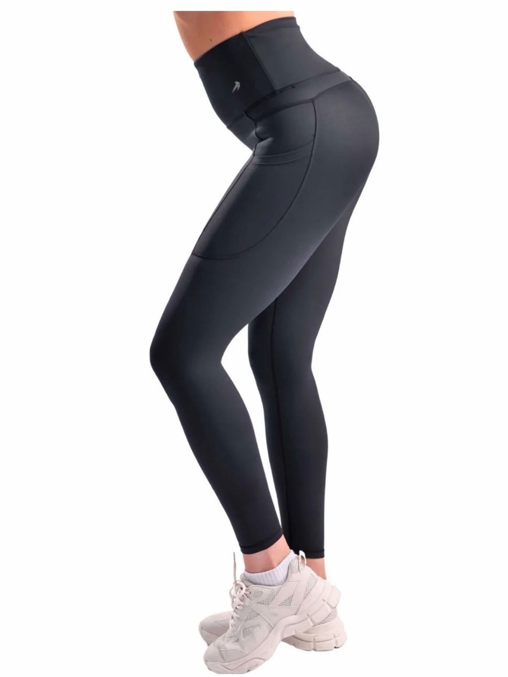 High-Rise Compression Leggings with Sculpting Support and Pockets